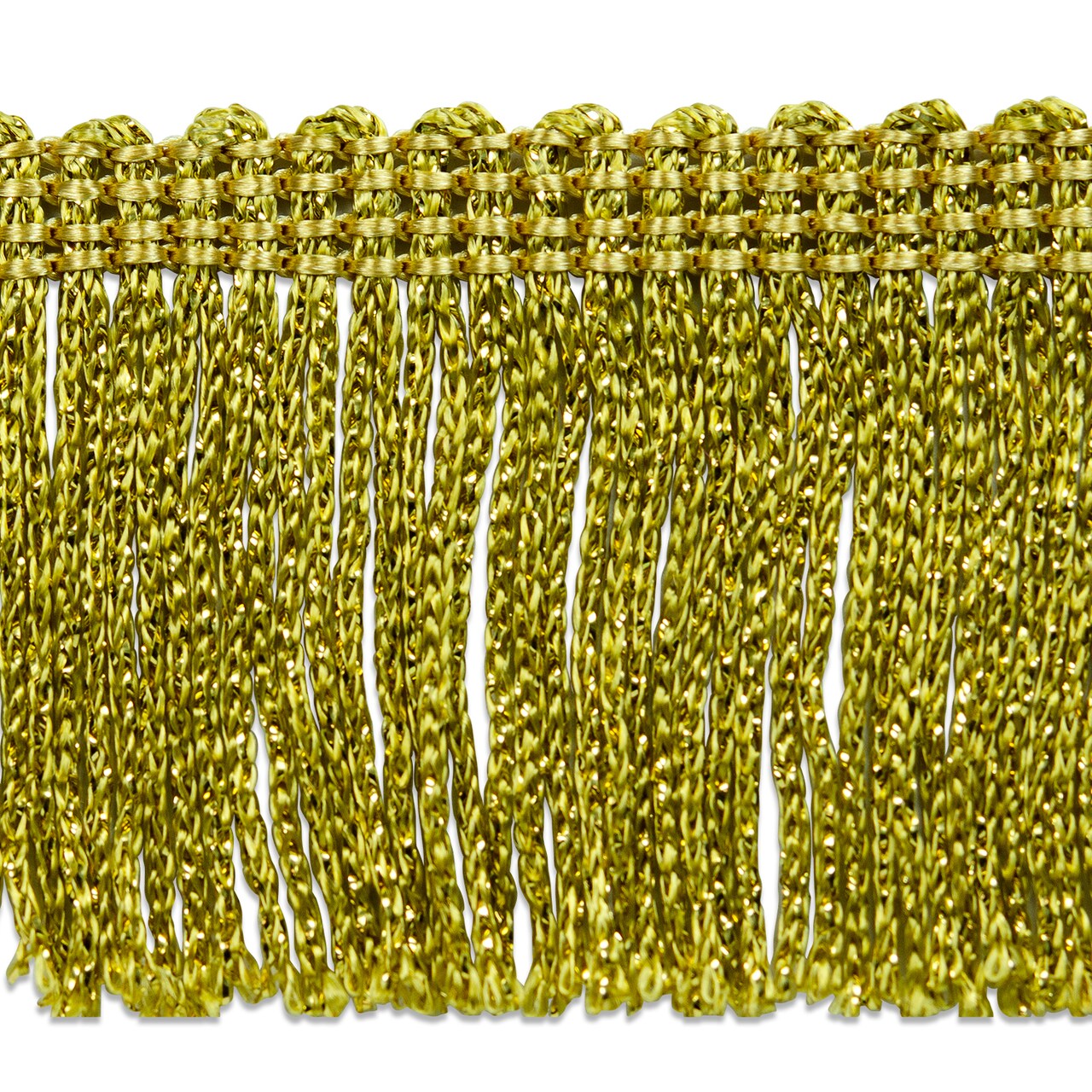 5 Yards of 2" Metallic Chainette Fringe Trim | 5 yard cut
